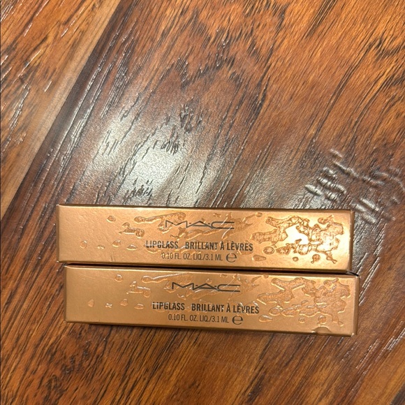 MAC Lipglass full size Set of 2 in Summer Chromance. New in Box. Bronze shimmer - Picture 2 of 3